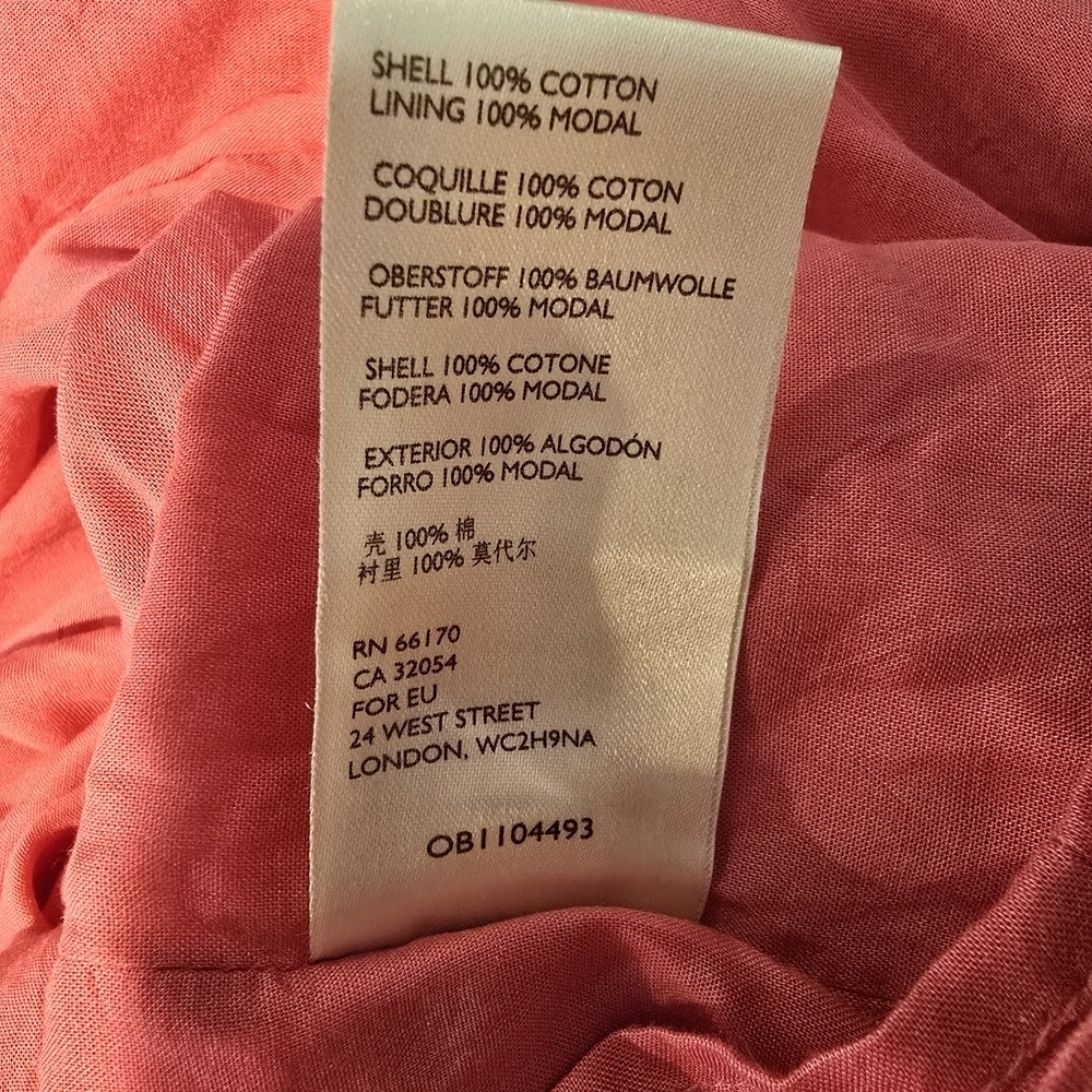 Free People Dress Baja Babe Midi Pink Metallic Floral Strapless Back Tie M - Picture 9 of 9